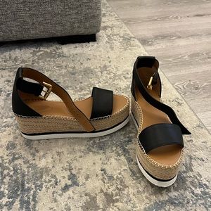 See by Chloe Glyn Platform Espadrilles EU size 38 (7.5)